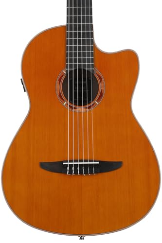 ヤマハ NCX3C NT シダー トップ カッタウェイ アコースティック エレクトリック ナイロン ストリング クラシックギター 強化キャリーバッグ付き、ナチュラル