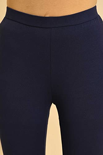 Image of W for Woman Women's Regular Fit High Rise Coral Cotton Jersey Tights