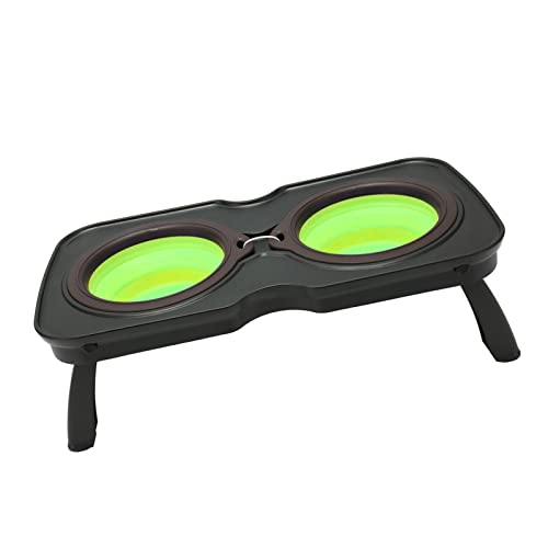 Gamelles surélevées pour chien idéal camping et voyage vert