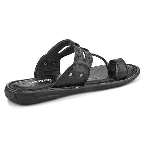Image of Centrino Men's Slippers | Kolhapuri Style Chappals with Soft Cushioned Footbed | Comfortable & Durable | Traditional Yet Stylish Footwear for Men (9552)
