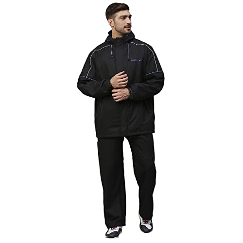ZEEL Mens Raincoat with Adjustable Hood 