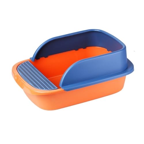 Arenero para gato grande semi cerrado naranja miniatura 1