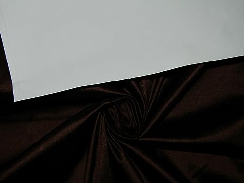 Tissu Dupioni 100% pure soie marron DUP378 pour haute couture raffinée