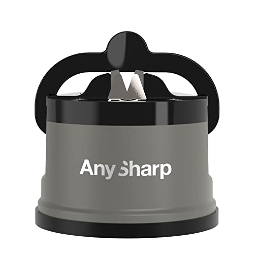 AnySharp Mejor afilador de cuchillos del mundo global, ediciones, gris Cover