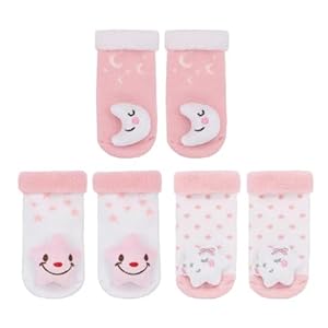 PUPPET Cute Baby Girl Rattle Socks ...