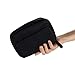 Hekyip Rectangular Beauty Bag, Small Travel Makeup Bag for Purse, Portable Waterproof Cosmetic Pouch for Ladies Women (Rectangular All Black)
