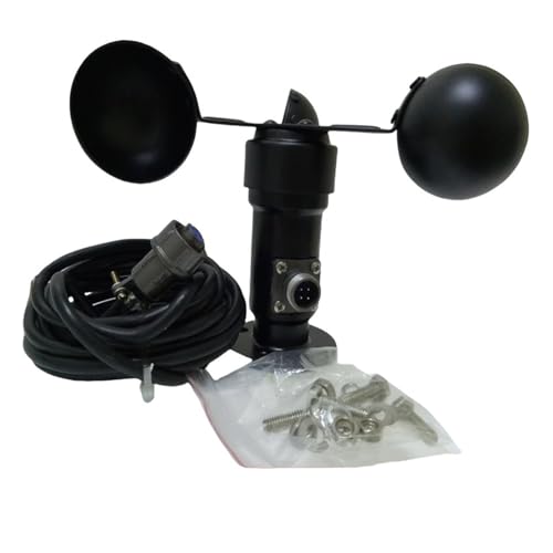 風速センサー、 300cm 0-30m/s 風速計 4-20mA 0-5V RS485出力 アルミ合金 3カップ(4-20ma output)