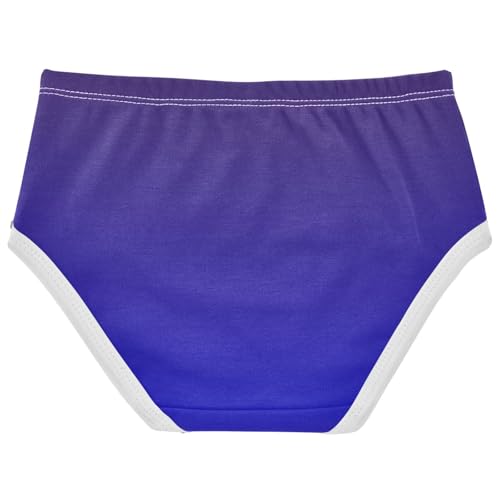 Joisal Girls Underwear Toddler 2t Cotton Panties for Girl Bright Underpants Briefs Purple Medium Blue Gradient2