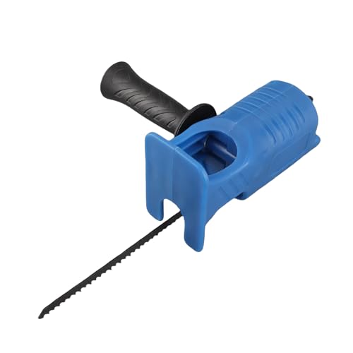 Reciprocating Saw Attachment Kit for Cordless Drill, Reciprocating Saw Adapter for Electric Drill, Electric Reciprocating Saw Kit with 3PCS Blades for Wood Metal Cutting