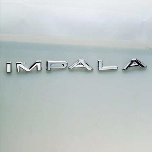 Image of 2Pcs 1964 64 Impala Quarter Panel Emblems Car Badge Letters Licensed Nameplate Replacement for Impala (Chrome)