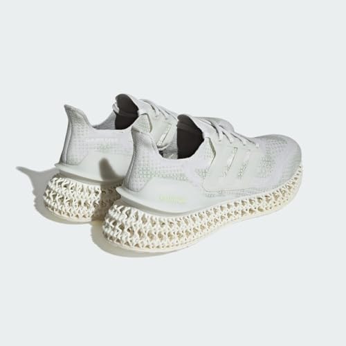 Image of adidas Ultra 4DFWD Mens Shoes Size 7, Color: Crystal White /Linen Green /Wonder Silver