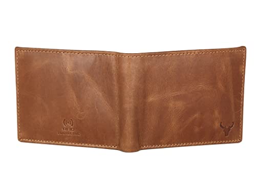 NAPA HIDE Leather Wallet for Men I Handcrafted I Credit/Debit Card Slots I 2 Currency Compartments I 2 Secret Compartments (Image - 5)