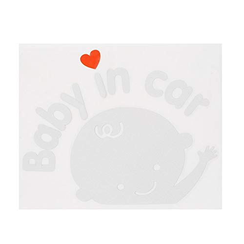 Creative 17 * 14 cm Baby on Board Baby in Car Car Sticker Waterproof Reflective Car Decal on Rear Windshield Cover