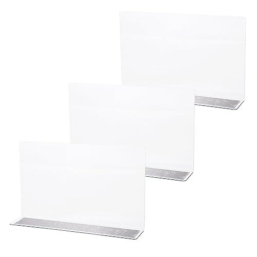 GLEAVI 3 Piezas Separadores de Estantes de PVC Magnéticos Juego para Organización de Alimentos y Ropa Supermercados y Tiendas Divisores Ligeros y Duraderos Altura