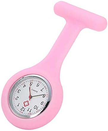 BByu Silicone Gel Nurses Pink Fob Watch (Washable, Infection Free)