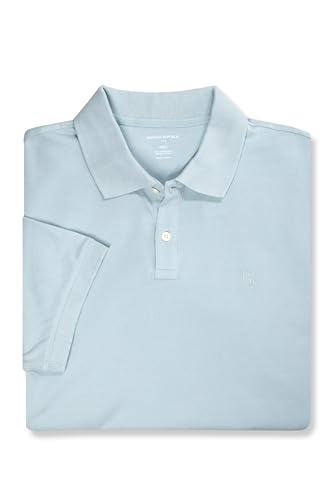 Banana Republic Mens 803392 Regular Fit Pique Mesh Organic Cotton Monogram Polo Shirt