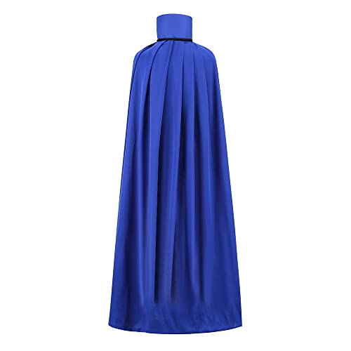 yolsun Blue-black Reversible Cape for Adult, Halloween Costume Witch Vampire Cape Costume