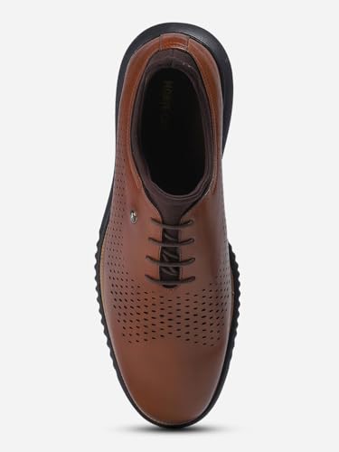 Image of Monte Carlo Mens Solid Lace Up Genuine Leather Casual Shoes (201803FW)