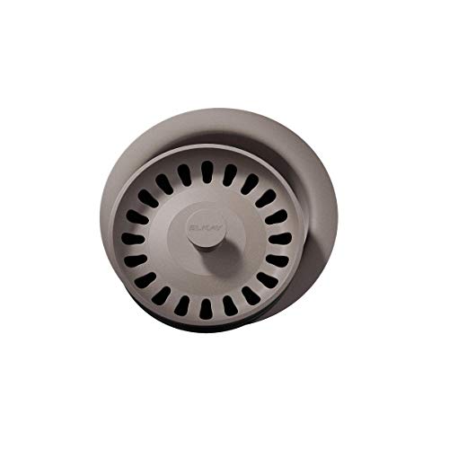 Elkay LKQD35SM Polymer Disposer Flange with Removable Basket Strainer and Rubber Stopper, Silvermist Elkay LKQD35SM Polymer Disposer Flange with Removable Basket Strainer and Rubber Stopper, Silvermist