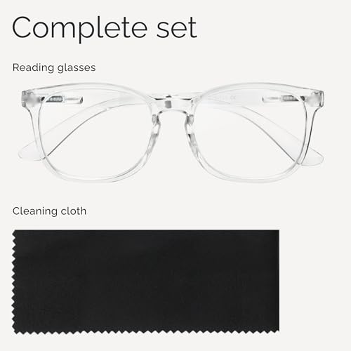 Image of CCVOO Reading Glasses for Women /Men, Eyeglasses, Blue Light Readers for Women /Men, Computer Eye Glasses, Cheaters