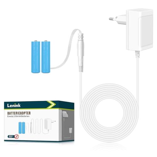Lenink 3V Netzteil Batterieadapter Ersatz für 2 × AA Batterien kompatibel mit Bosch Homematic IP Eve Thermo und TP-Link Kasa smartem Heizkörperthermostat Sagrotan seifenspender Weihnachtsdeko