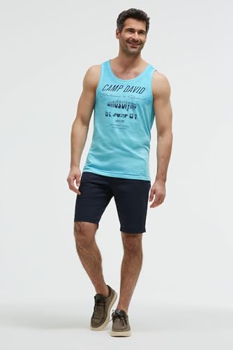 Camiseta de tirantes para hombre Camp David con efectos quemados m 3