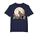 Cottagecore Aesthetic Mountain Wolf Native American Wolves T-Shirt, Men's Big and Tall, Navy Blue, 5X Tall