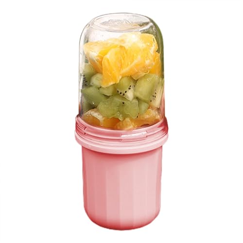 Batidora de batidos, licuadora portátil - Taza de licuadora recargable - Batidora portátil recargable de 300 ml con tapa adicional Batidora personal para batidos, batidos, pr