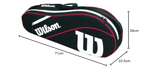 Wilson Advantage III Triple Bag - Black/Red