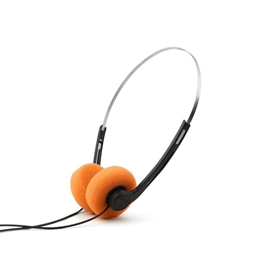 Wyjuan Casque audio rétro filaire avec son stéréo HiFi, léger, portable avec bandeau réglable,...