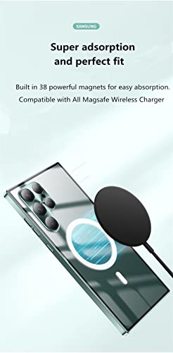 Coque Samsung S22 protection intégrale aluminium rigide avec aimant MagSafe pour chargeur induction