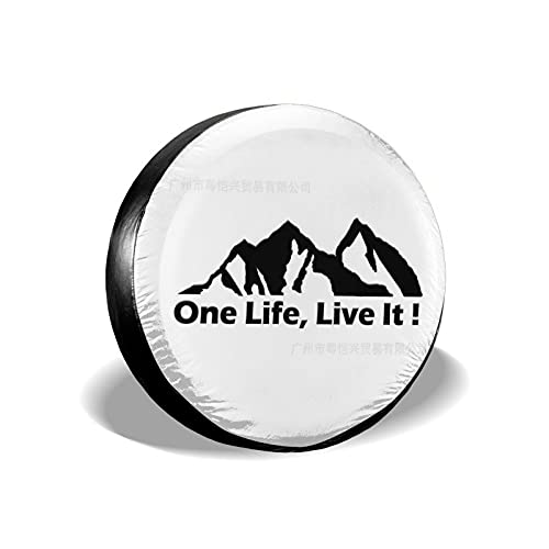 One Life Live It Spare Band Cover Wiel Beschermers Waterbestendig Universele Reservewiel Band Cover Fit voor Jeep…