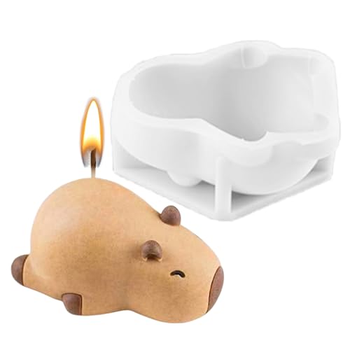 Molde de silicona, moldes de chocolate para fiestas temáticas de Capybara | Herramienta antiadherente para hacer magdalenas, gelatina, postre, pudín, arcilla, pastel, jabón, decoración de cupcakes