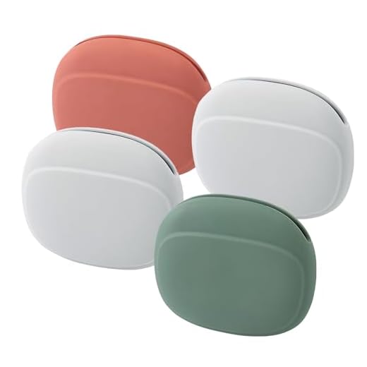 ROYUEXT Estuche para Cables de Carga de 4 Piezas, Estuche de Silicona para Guardar Auriculares con Cable, Mini Caja de Almacenamiento portátil para Objetos pequeños