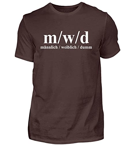 T-shirt m/w/d homme marron grand confort avec imprimé de qualité L