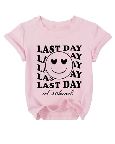 Happy Last Day of School Shirt Toddler Last Day of School Tshirt Kids Graduation Gift Top 5-12 Years