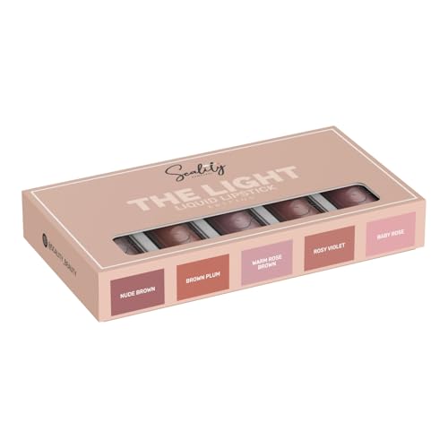 Image of Scality Liquid Lipstick - Warm Rose Brown | Highly Pigmented Matte Lipstick | One Swipe Application | Long Lasting, Transferproof & Smudge Proof | Smooth Comfortable Wear | Perfect for Daily & Occasion Makeup (5 ml)