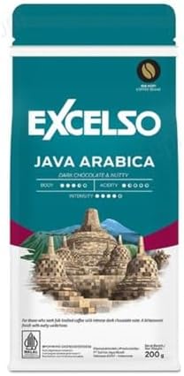 Excelso Java Arabica, Coffee Beans, 200g (Pack of 1)