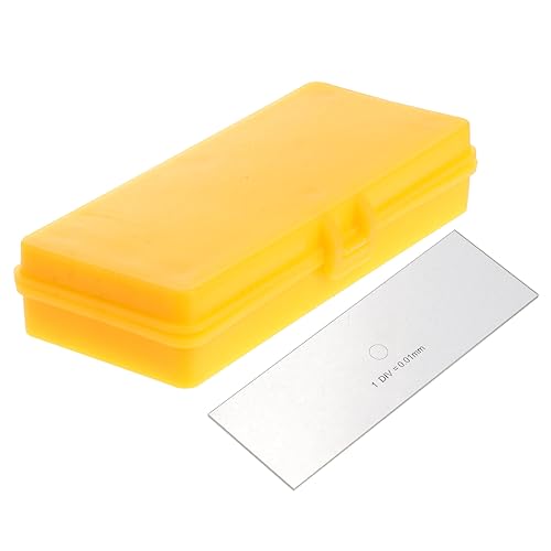 Platform Micrometer Stage Micrometer Microscope Calibrating Ruler Microscope Slides Crosshair Microscope Camera Slide Microscope Calibration Slide Ruler Multifunction Plate Glass SOESFOUFU
