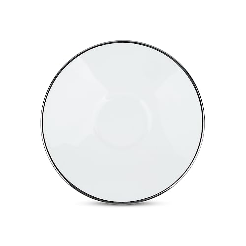 Image of Dandy Lines Face Platinum Band Cup and Saucer Set, Luxury Tea Set, Tea Cups with Saucers, Ceramic, Pack of 12, Microwave & Dishwasher Safe, Great for Hosting & Gifting
