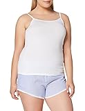 Eine Amazon-Marke Amazon-Marke: Iris & Lilly Damen Unterhemd aus Baumwolle, 2er-Pack, 1 x Weiß, 1x Soft Pink, S, Label: S