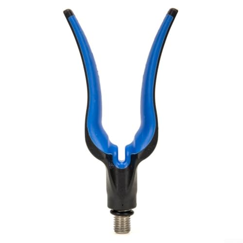 Telescopic Fishing Rod Holder with Soft Rubber Tip - Alloy Bankstick Rod Rest for Carp Gear Silver(mount +pole)