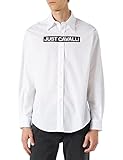 Hemd Just Cavalli Herren Camicia Business-Anzug Jacke, 100 weiß, 46