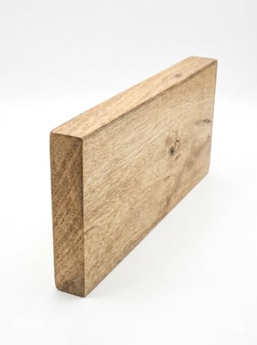 Image of Wooden Designer Rectangular Serving Tray - 10 x 5 x 1Inch| Premium Mango Wood Decorative | Eco-Friendly Non-Toxic Multipurpose Serving Tray for Tea, Coffee, Snacks, Kitchen & Gifting(Brown)
