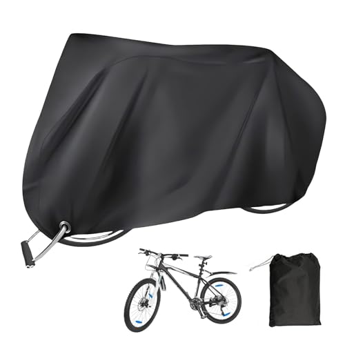 Impermeable Funda Para Bicicleta, Funda Bici Anti-UV Resistente A Viento Y Polvo Con Orificios, Guarda Bicicletas Exterior Para Bicis Montaña Carretera (180x60x90cm)