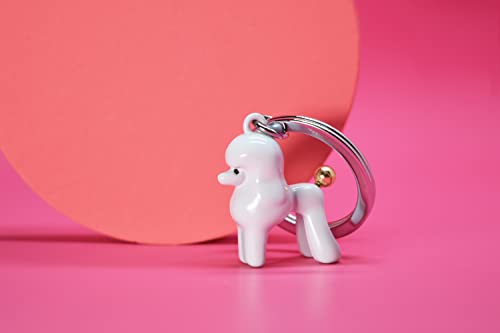 Metalmorphose – Schlüsselanhänger Pudel – MTM255-01, weiß, 0 Monate, Einzigartig