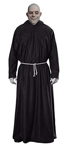 The Dragons Den Adults Creepy Festering Uncle Robes Bald Cap & Face Paints Adams Family Complete Fancy Dress Costume Halloween Outfit [L-XL]