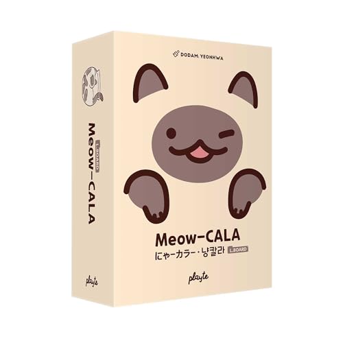 Playte Meowcala – Cat-Themed Mancala Strategy Game with Stones and Charm