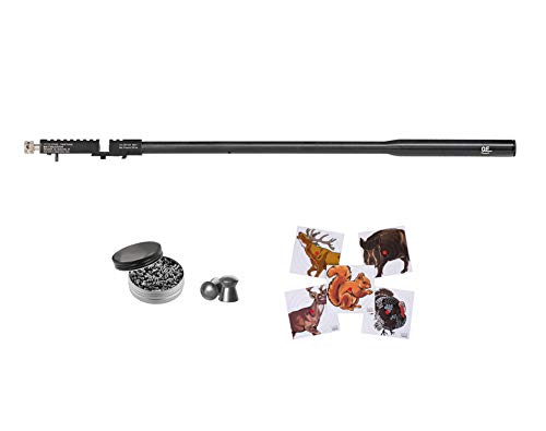 Wearable4U Hatsan Hydra QE Barrel Module .22 Cal for PCP Air Rifle 100x Paper Targets and 250x .22cal Lead Pellets Bundle