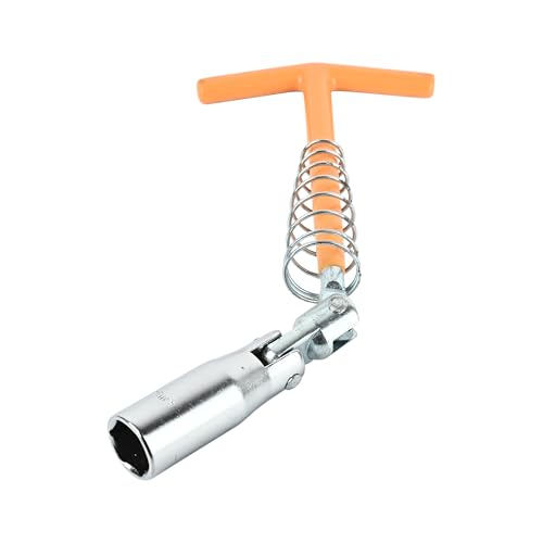 Image of 16mm T Handle Spark Plug Wrench (CE-60042) | Heavy-Duty Spark Plug Removal Tool | Steel Socket with Spring Grip | Ideal for Motorcycles, Scooters & Small Engines